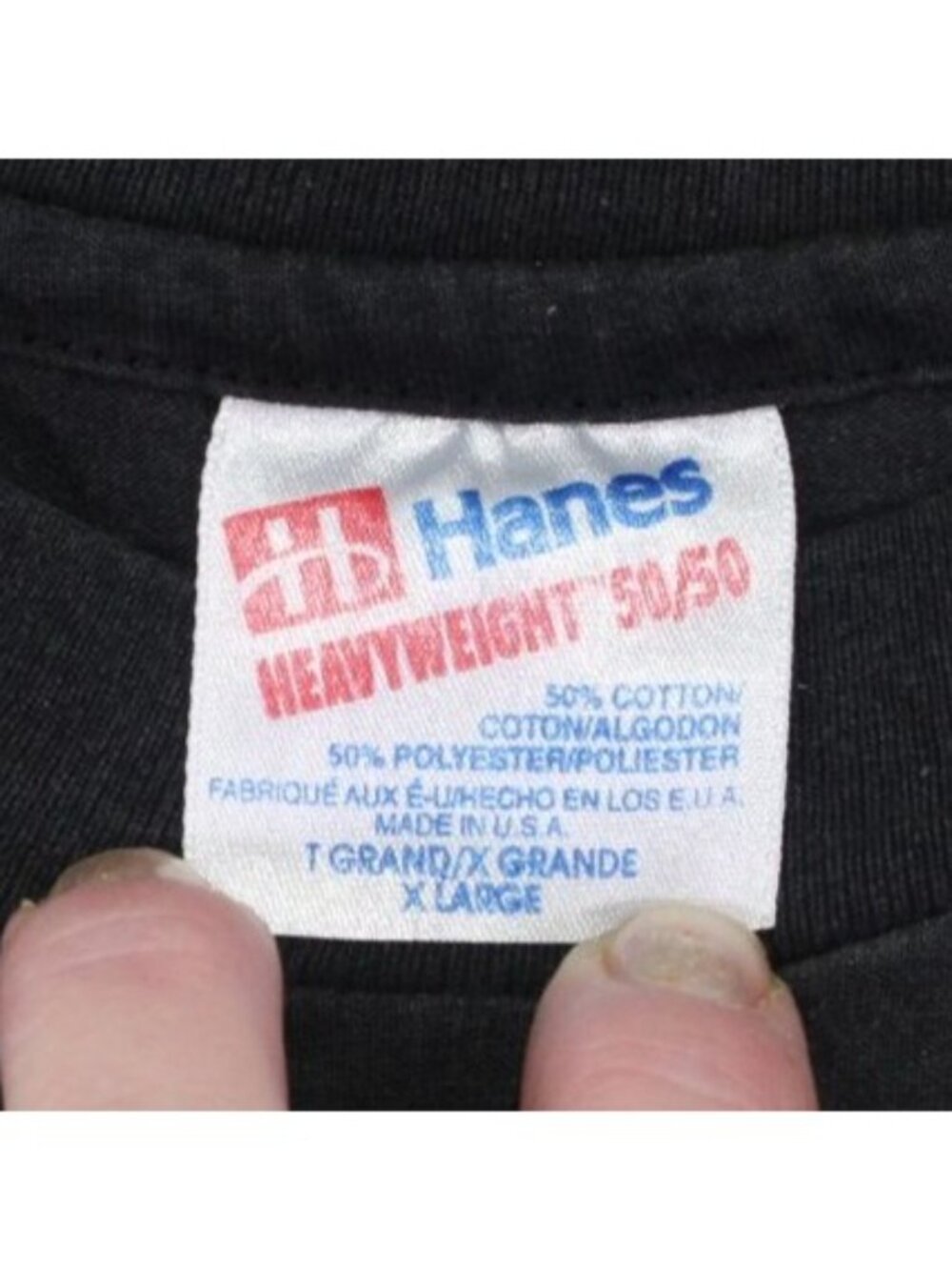 VTG Breaking Thru Darkness Christian T-Shirt X-Large USA Hanes Heavyweight Black - Picture 3 of 5
